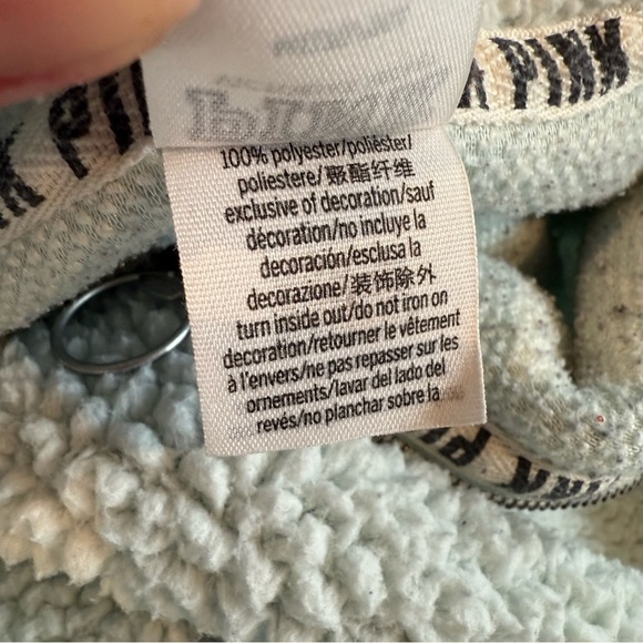 Victorias Secret PINK Light Green Sherpa Quarter Zip Size Medium - Picture 6 of 7